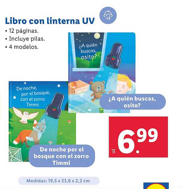 Libro con linterna UV