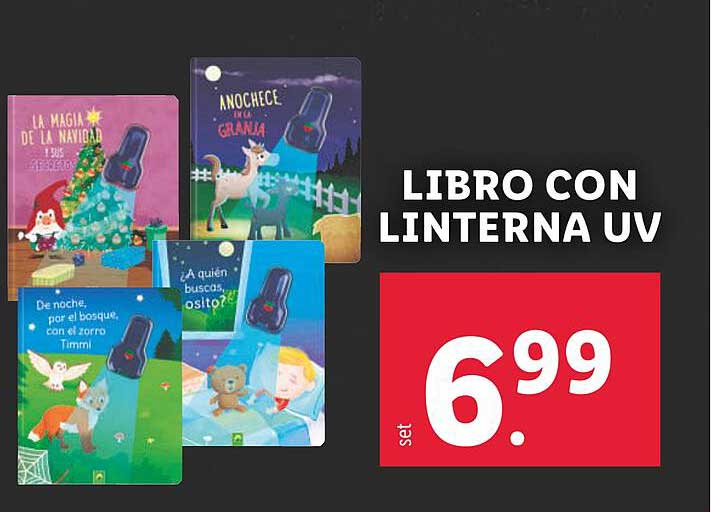 LIBRO CON LINTERNA UV