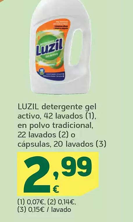 LUZIL detergente gel activo