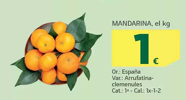 MANDARINA, el kg