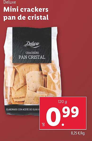 Mini crackers pan de cristal