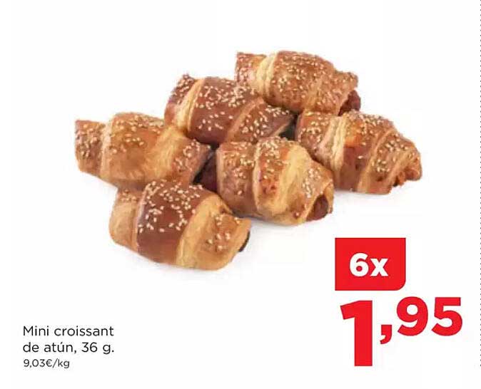 Mini croissant de atún