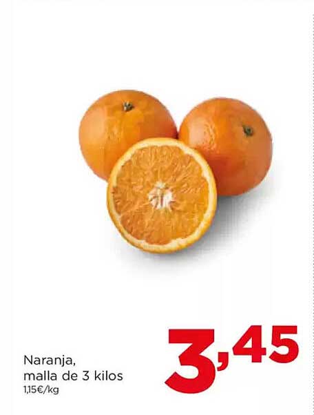 Naranja, malla de 3 kilos