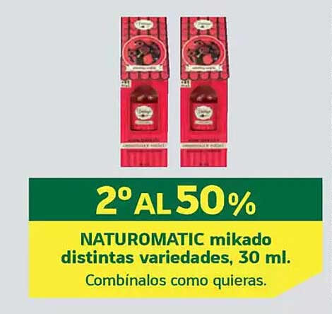 NATUROMATIC mikado distintas variedades, 30 ml.