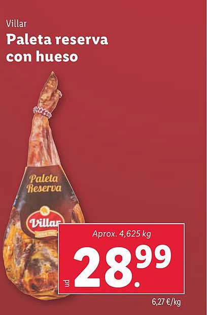 Paleta reserva con hueso