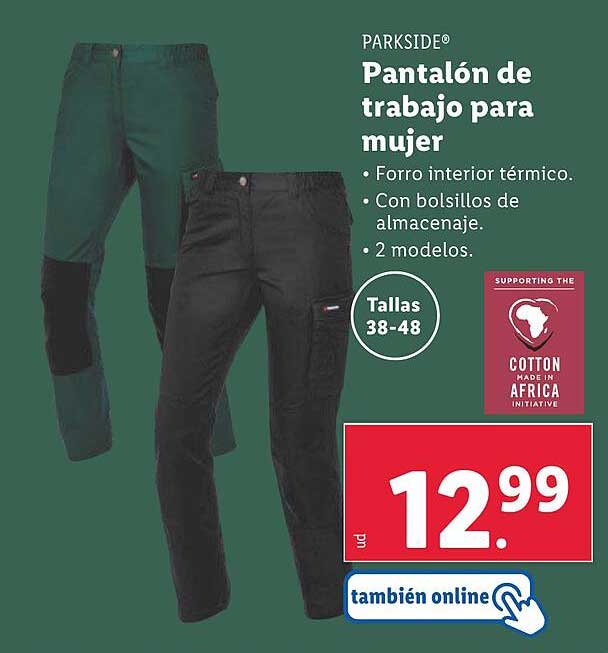 Pantalón de trabajo para mujer