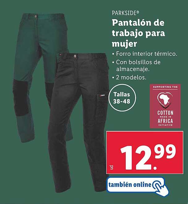 Pantalón de trabajo para mujer