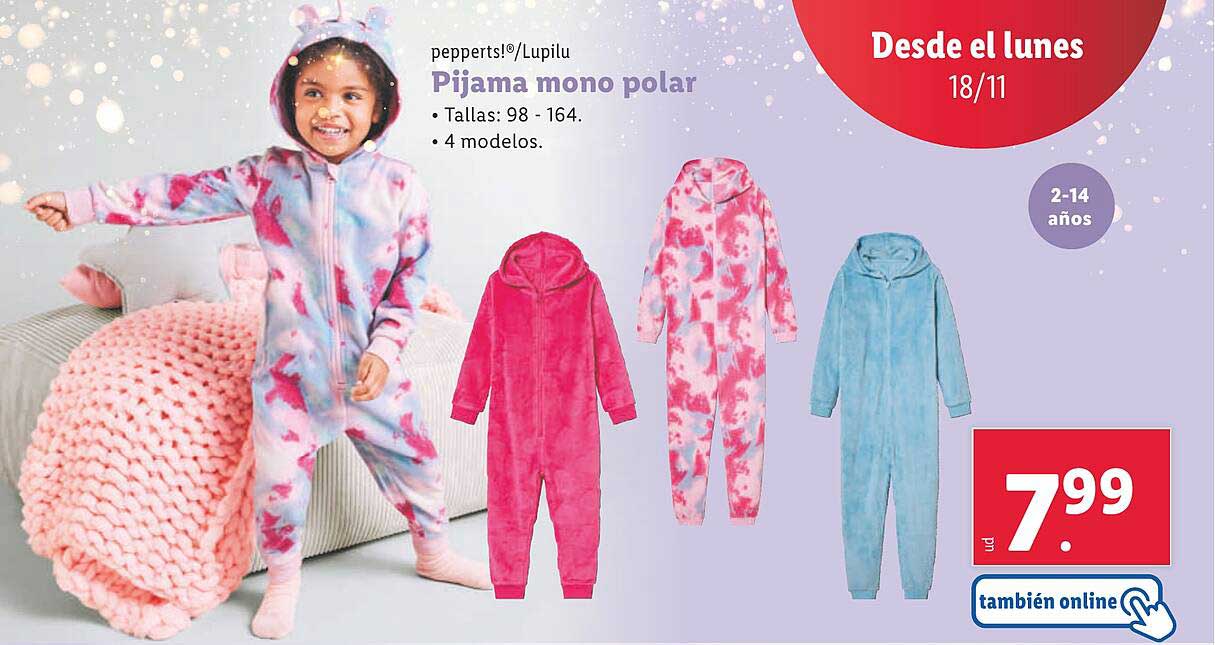 Pijama mono polar