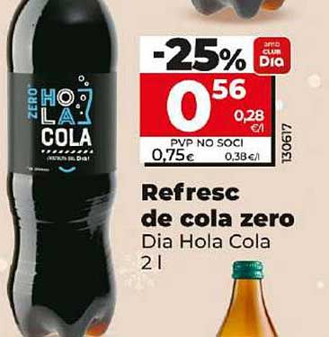 Refresc de cola zero Dia Hola Cola 2 l