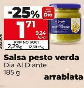 Salsa pesto verde Dia Al Diante