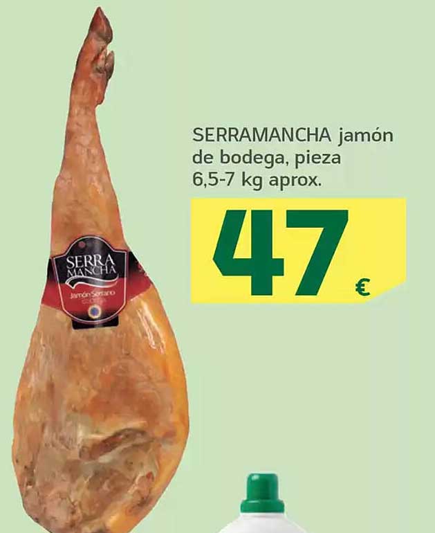 SERRAMANCHA jamón de bodega, pieza 6,5-7 kg aprox.