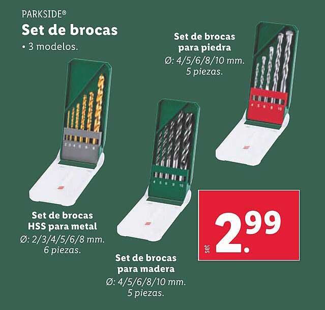 Set de brocas