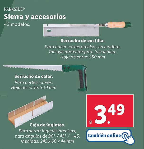 Sierra y accesorios