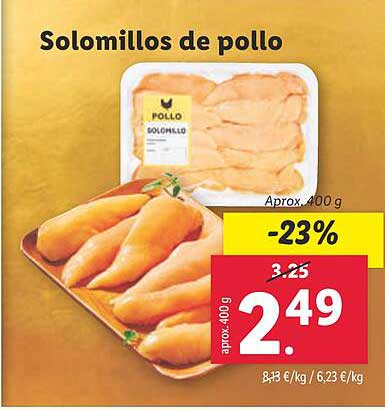 Solomillos de pollo