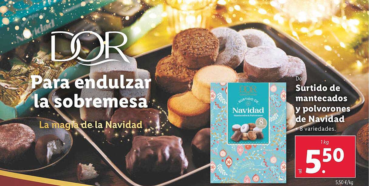 Surtido de mantecados y polvorones de Navidad