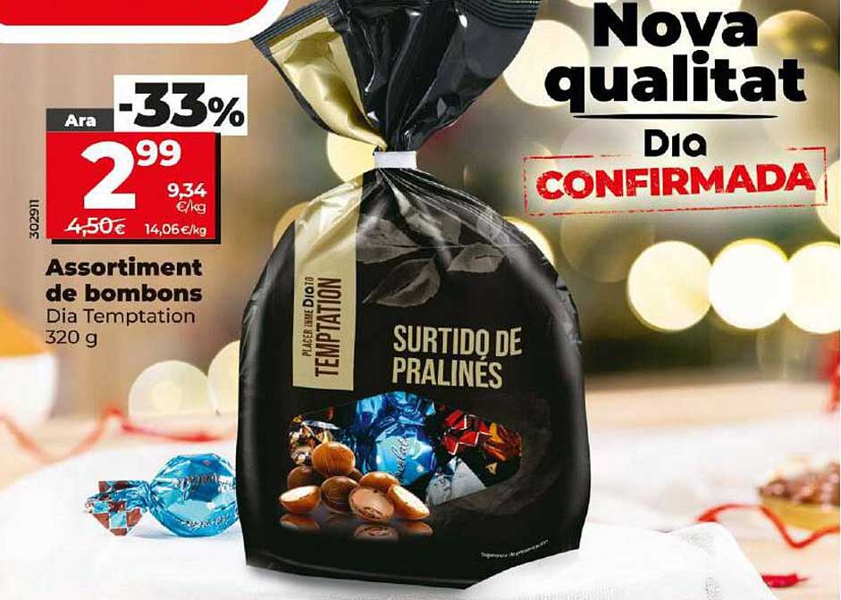 Surtido de pralines Dia Temptation