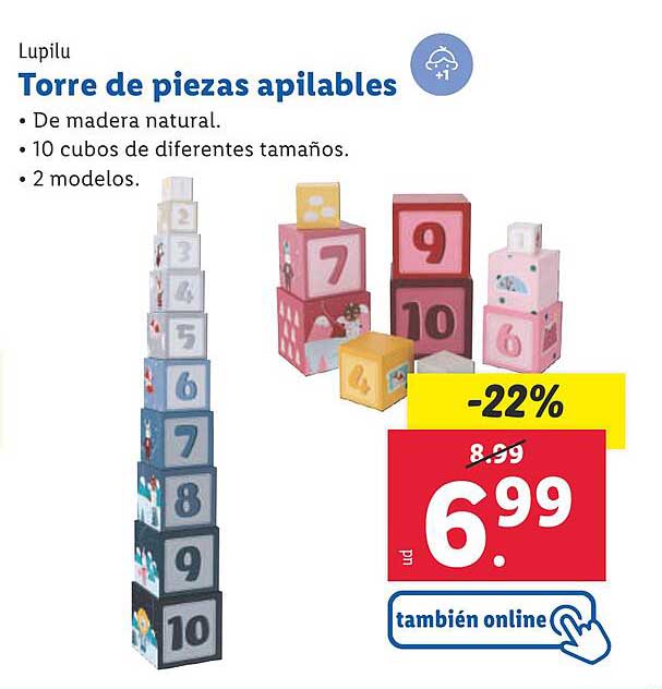 Torre de piezas apilables