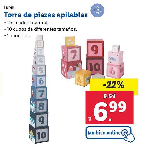 Torre de piezas apilables