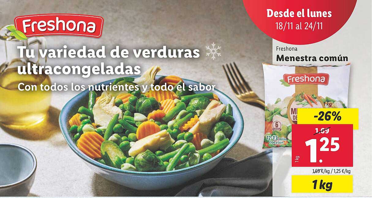 Tu variedad de verduras ultracongeladas