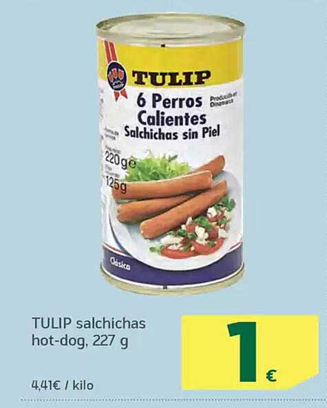 TULIP salchichas hot-dog