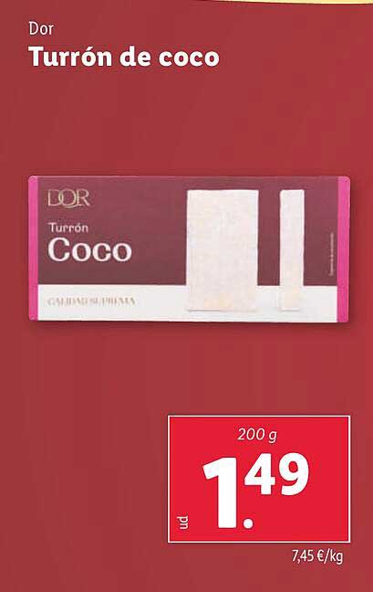 Turrón de coco