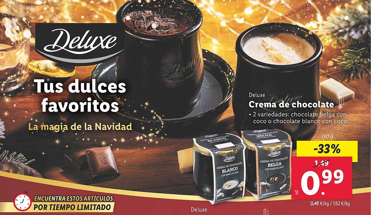 Tus dulces favoritos  
Crema de chocolate