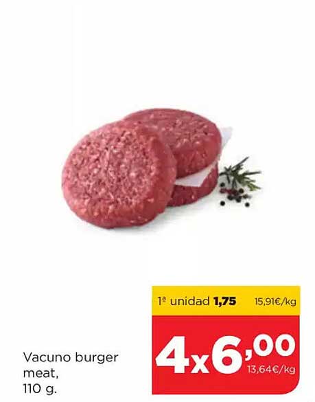 Vacuno burger meat