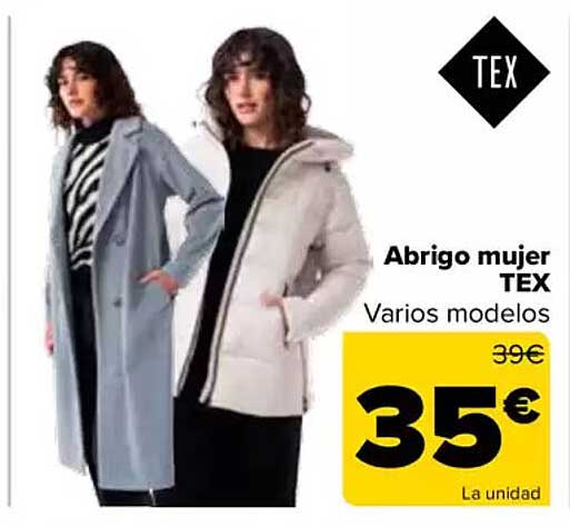 Abrigo mujer TEX varios modelos