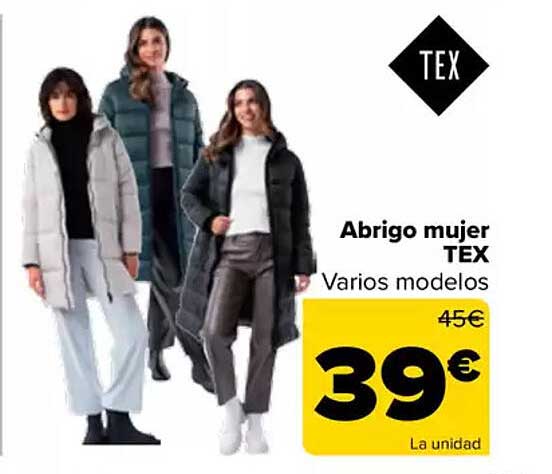 Abrigo mujer TEX Varios modelos