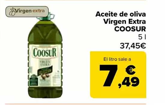 Aceite de oliva Virgen Extra COOSUR