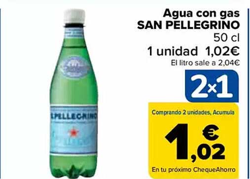 Agua con gas SAN PELLEGRINO