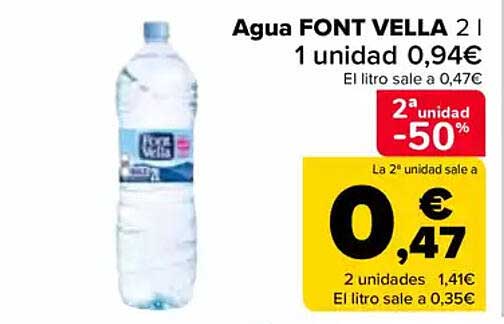 Agua FONT VELLA 2 l