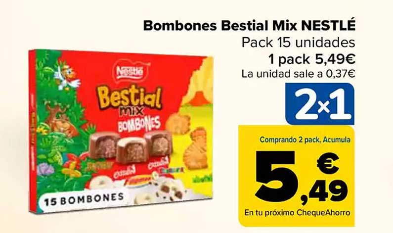 Bombones Bestial Mix NESTLÉ