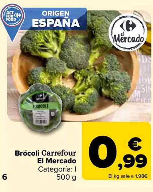 Brócoli Carrefour El Mercado