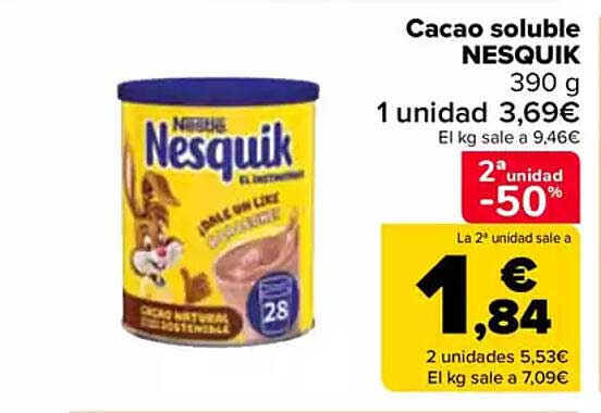 Cacao soluble NESQUIK