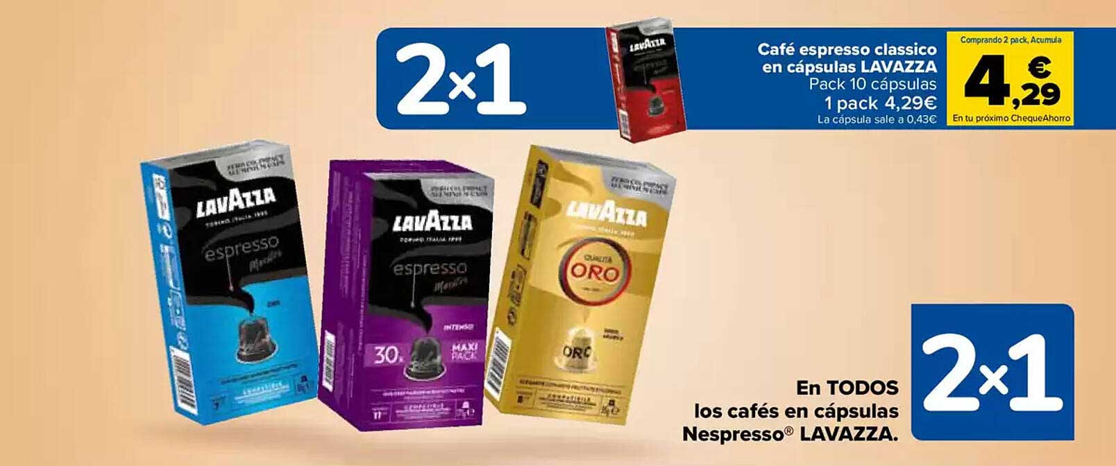 Café espresso classico en cápsulas LAVAZZA