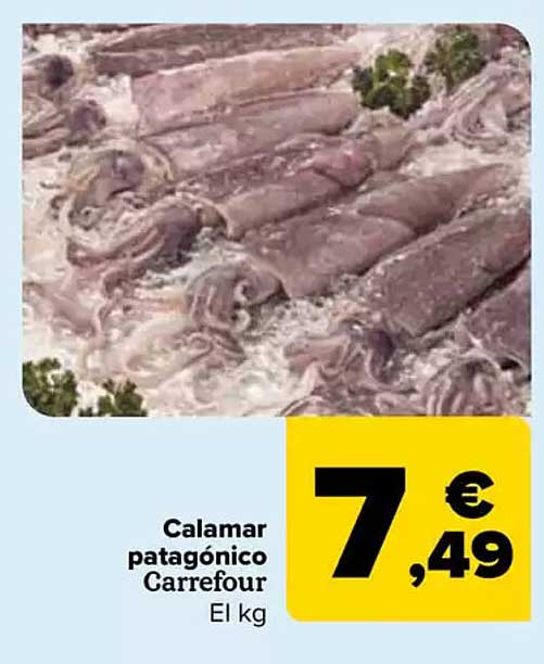 Calamar patagónico Carrefour