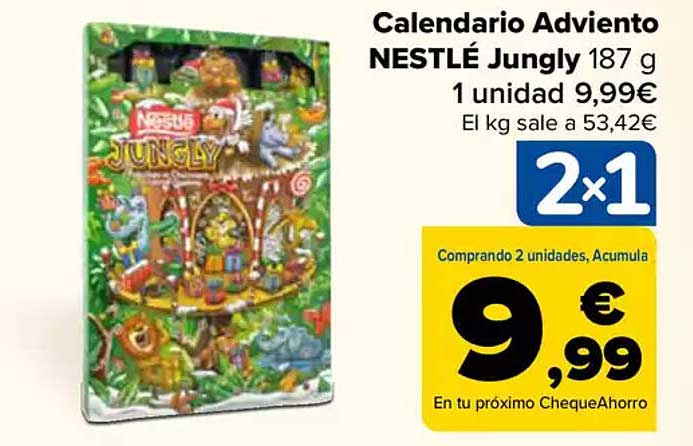 Calendario Adviento NESTLÉ Jungly