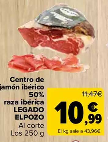 Centro de jamón ibérico 50% raza ibérica LEGADO ELPOZO