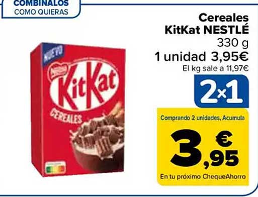 Cereales KitKat NESTLÉ