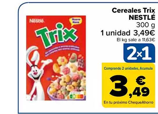 Cereales Trix NESTLÉ