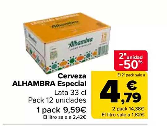 Cerveza ALHAMBRA Especial