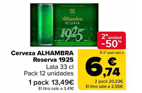 Cerveza ALHAMBRA Reserva 1925