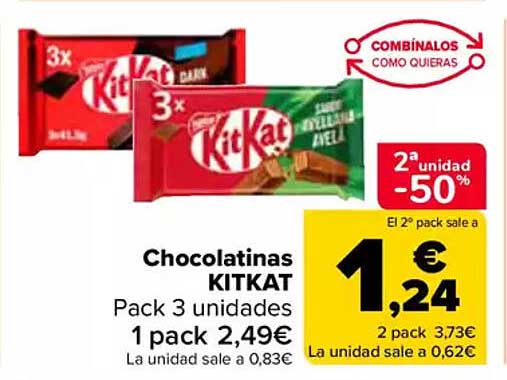 Chocolatinas KITKAT