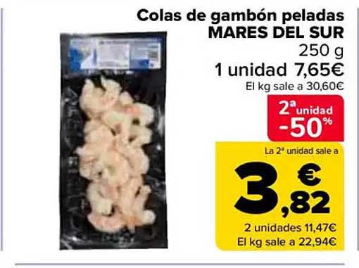 Colas de gambón peladas MARES DEL SUR