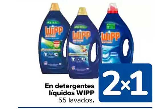 En detergentes líquidos WIPP