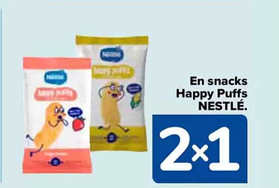 En snacks Happy Puffs NESTLÉ.