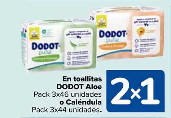 En toallitas DODOT Aloe