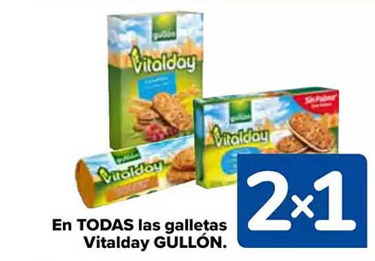 En TODAS las galletas Vitalday GULLÓN.