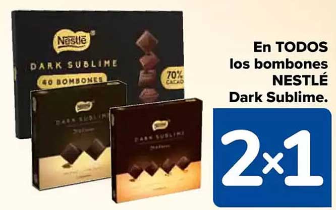 En TODOS los bombones NESTLÉ Dark Sublime.